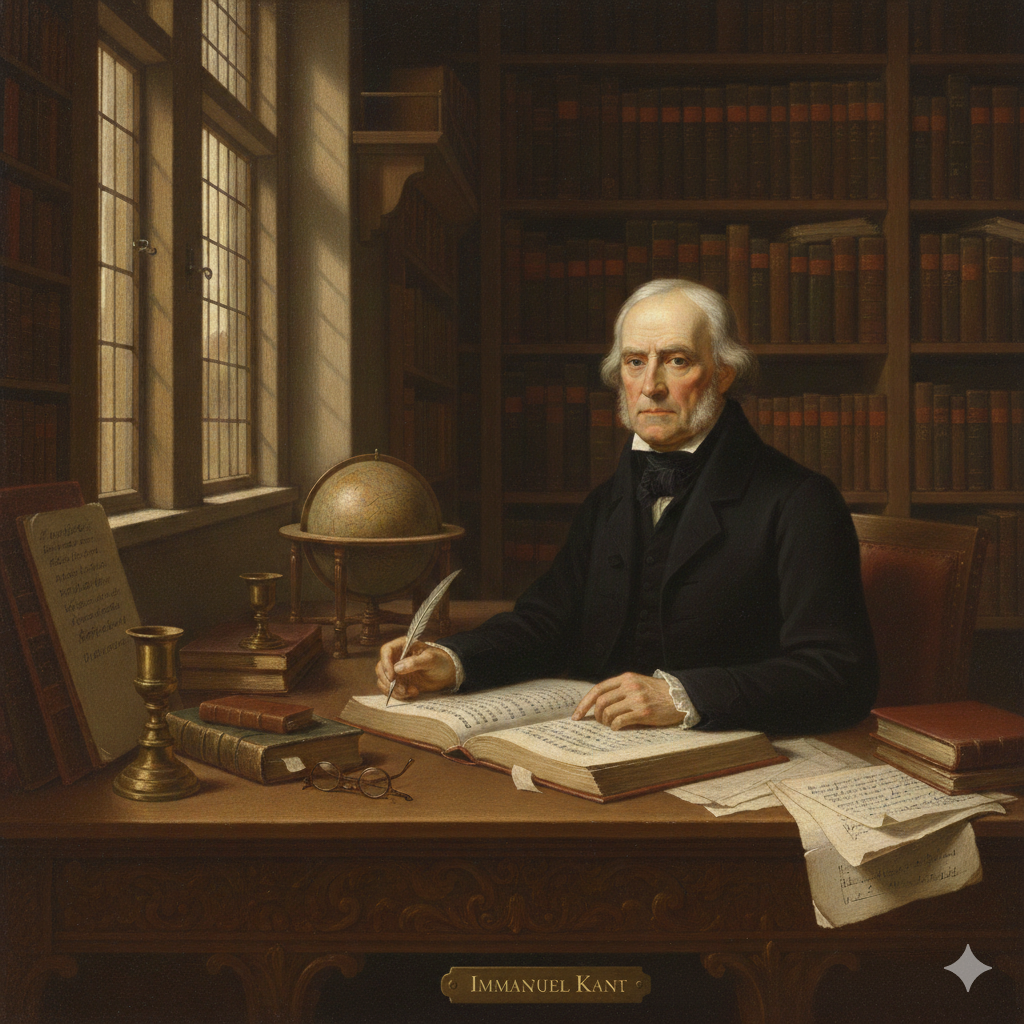 임마누엘 칸트(Immanuel Kant) 초상화, 독일 관념론 철학자, 비판 철학의 창시자, 순수이성비판 저자 인물 사진, IDEA의 이것저것 블로그 인문학 콘텐츠