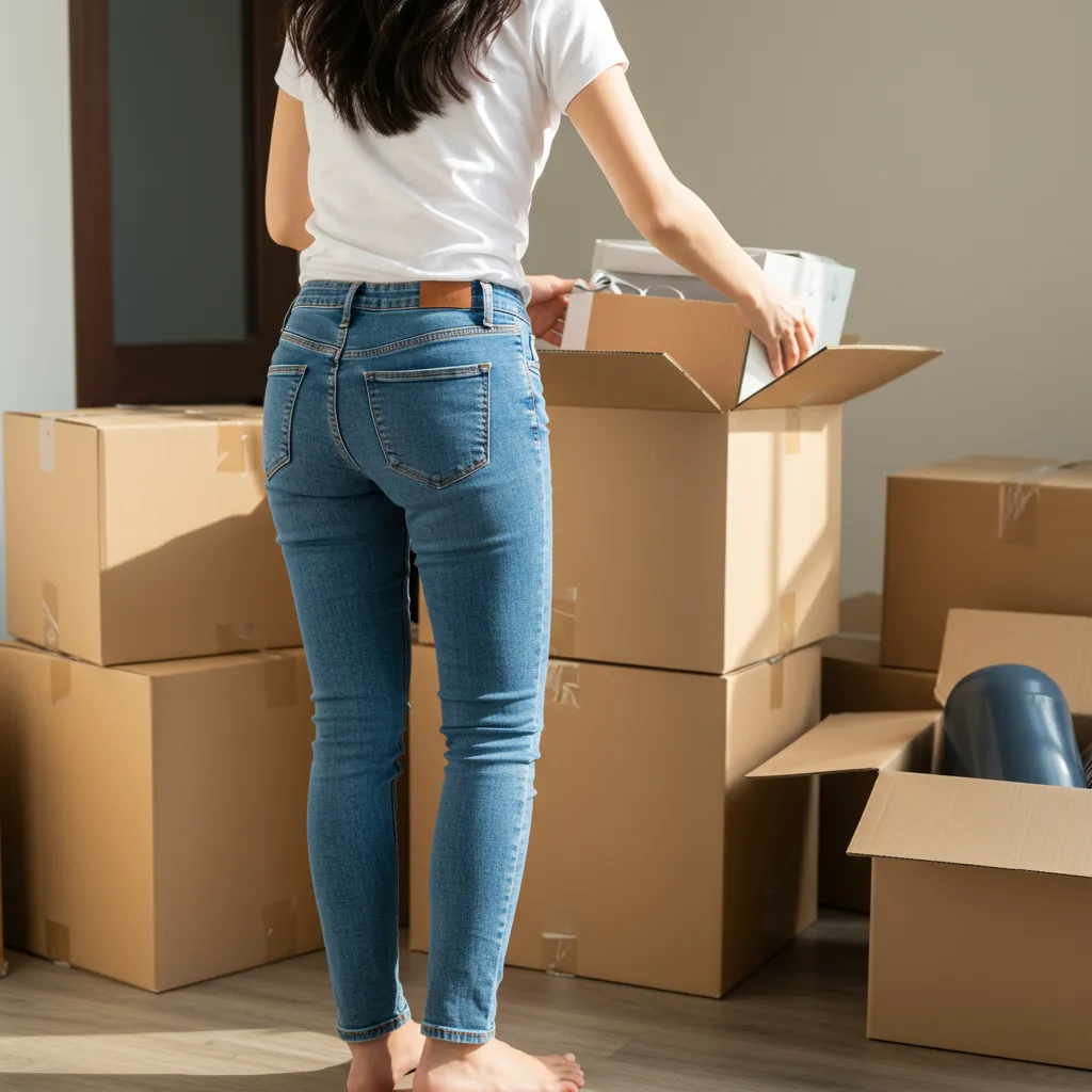 이사준비를 하는 모습