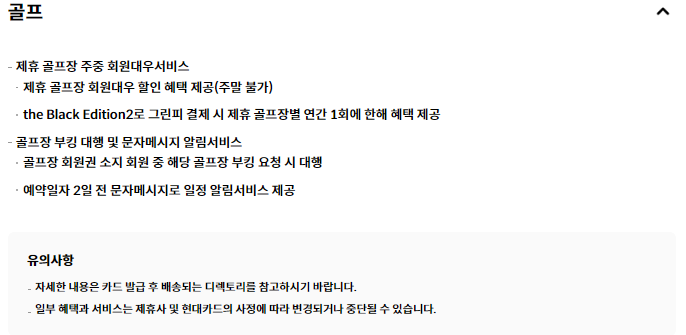 현대 블랙카드(the Black Edition 2)