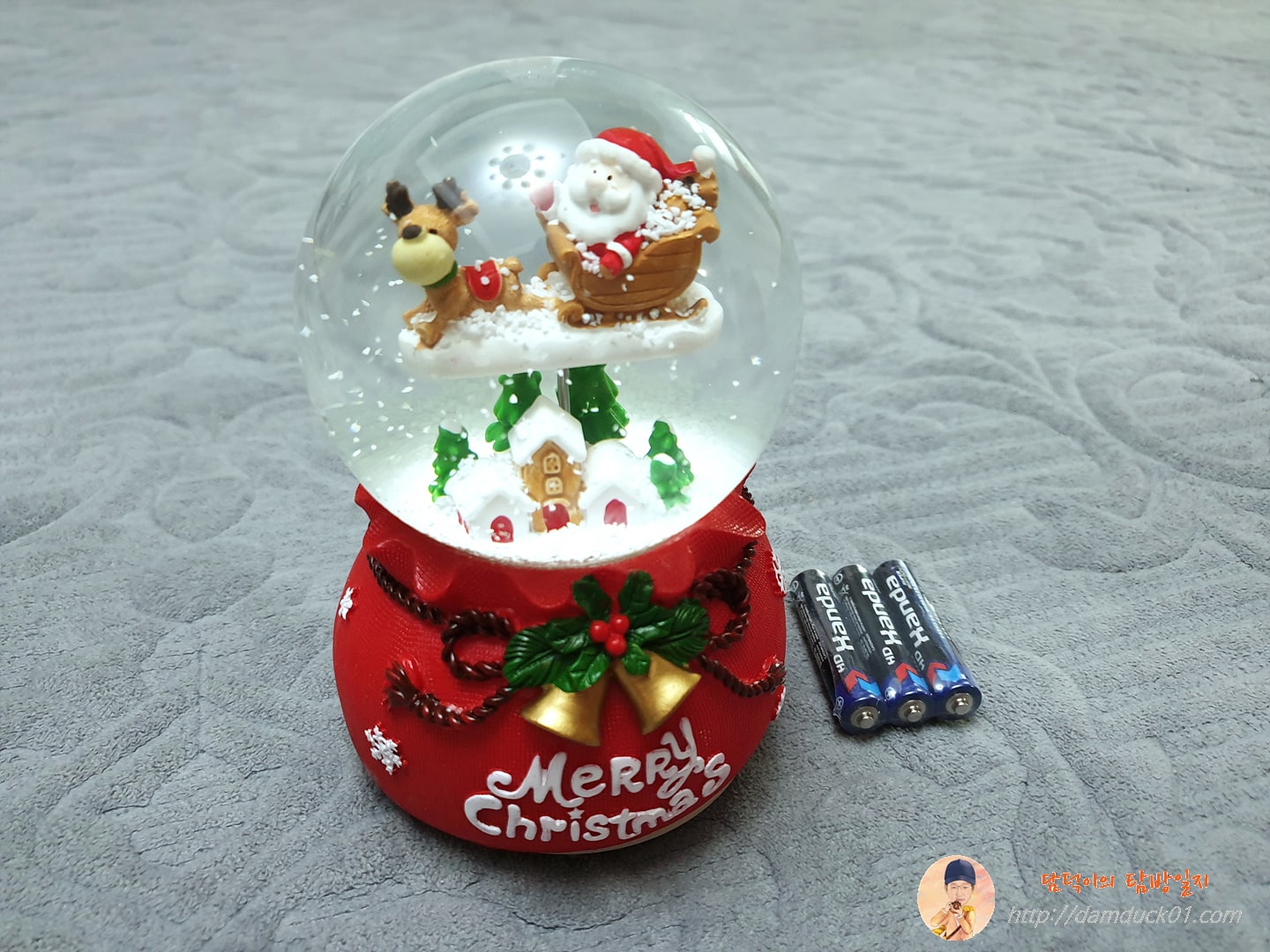 오르골 루돌프 산타 스노우볼 구성품