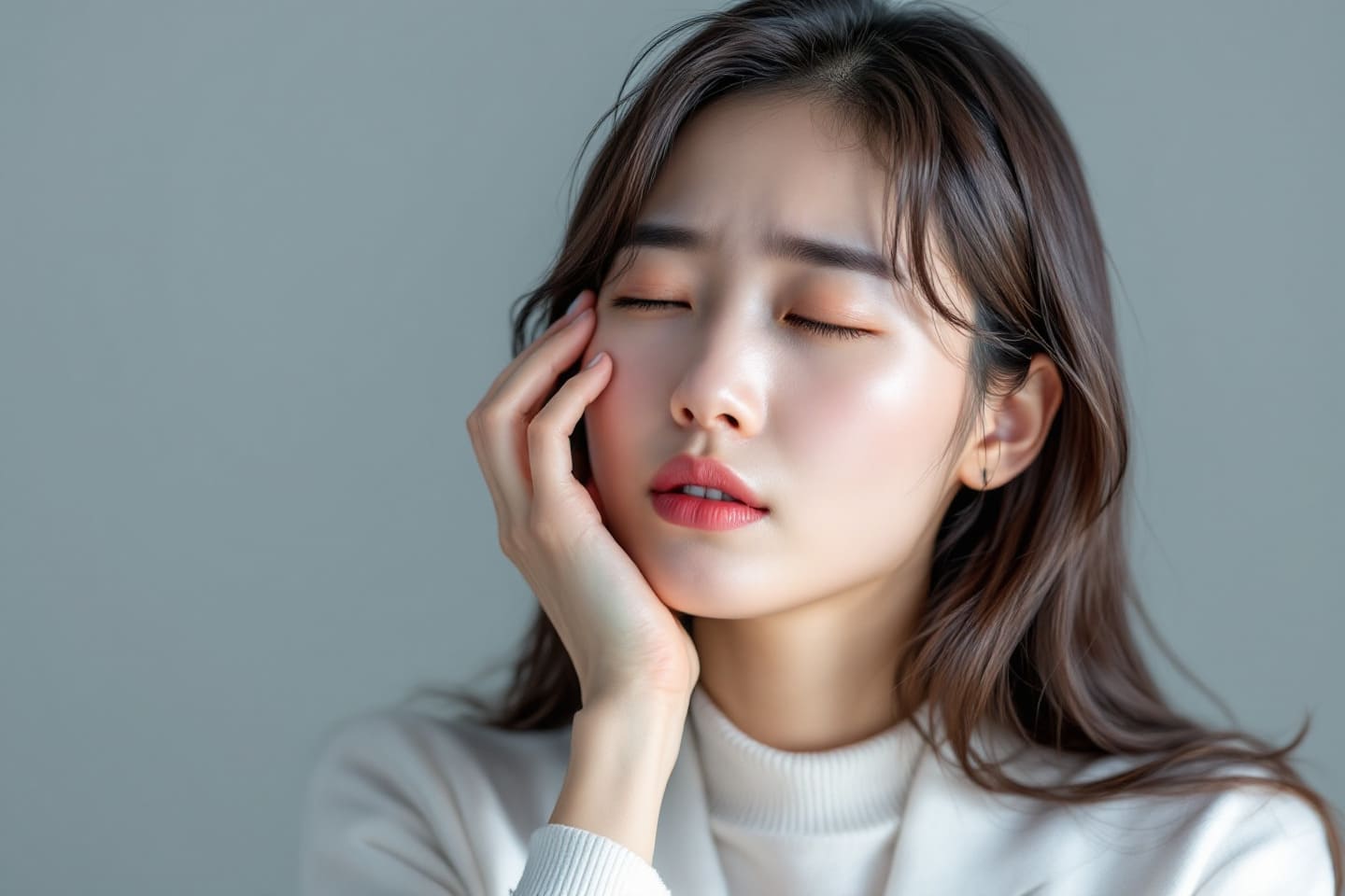 피로감을 느끼는 여성