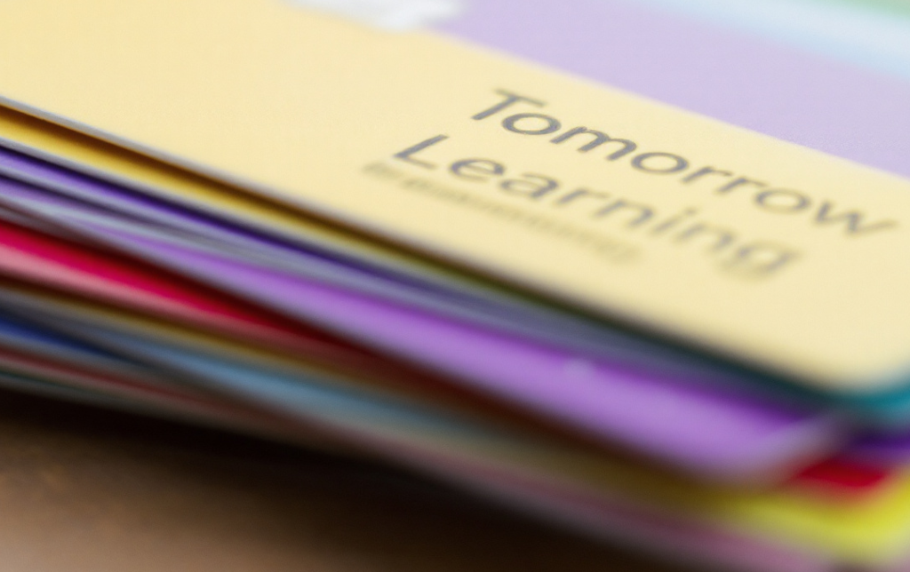 다양한 색상의 카드들