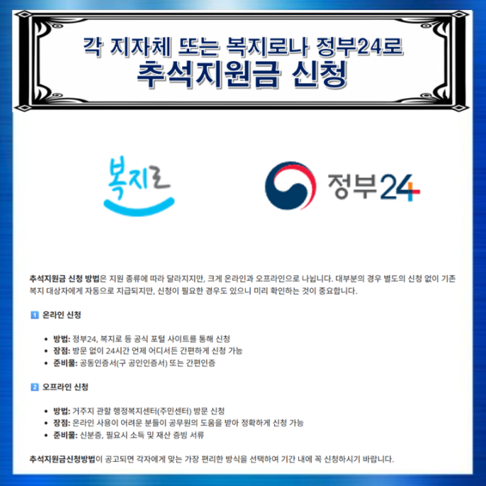 추석지원금정부24