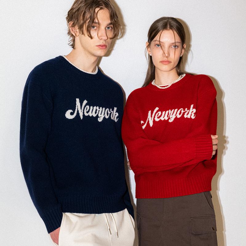 제너럴아이디어 UNISEX 빈티지 레터링 풀오버 SBC4U05015