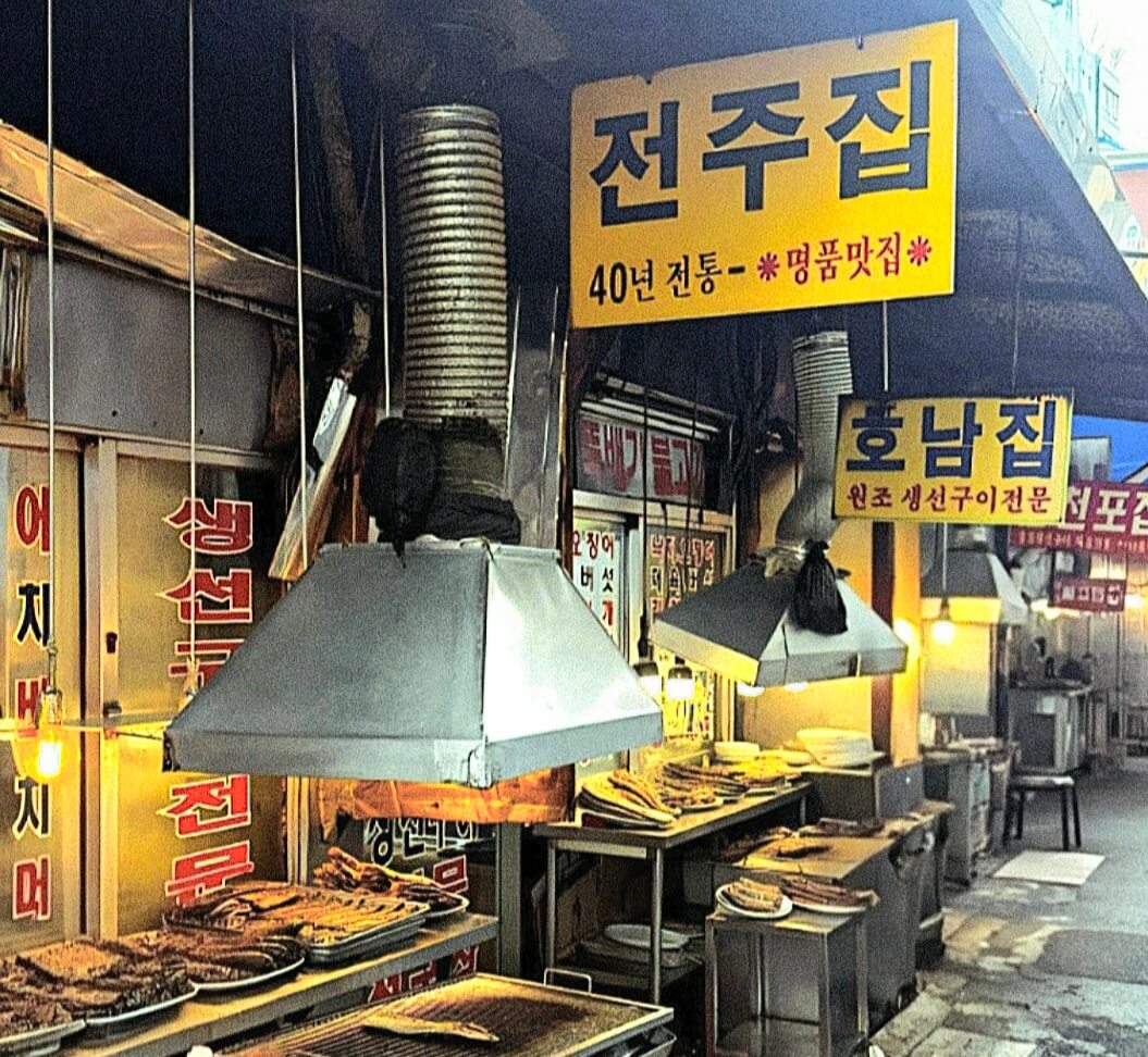 동대문 종합상가 옆 생선구이 골목