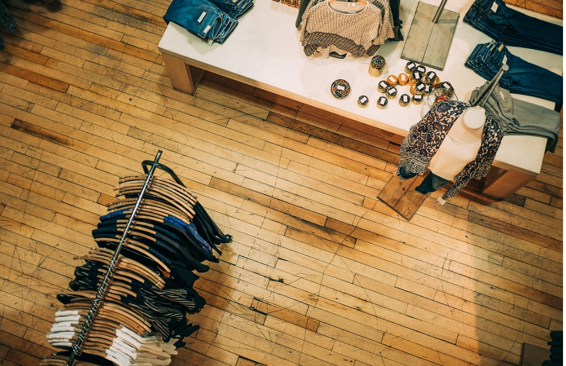 의류 매장 사진