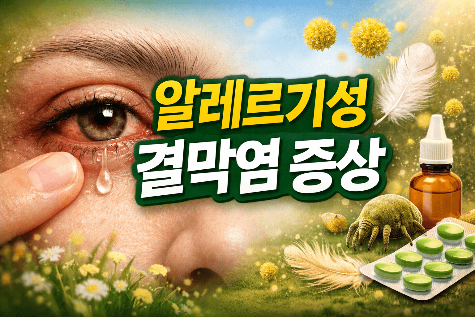 알레르기성 결막염 증상 총정리: 눈 가려움 원인과 빠른 해결법