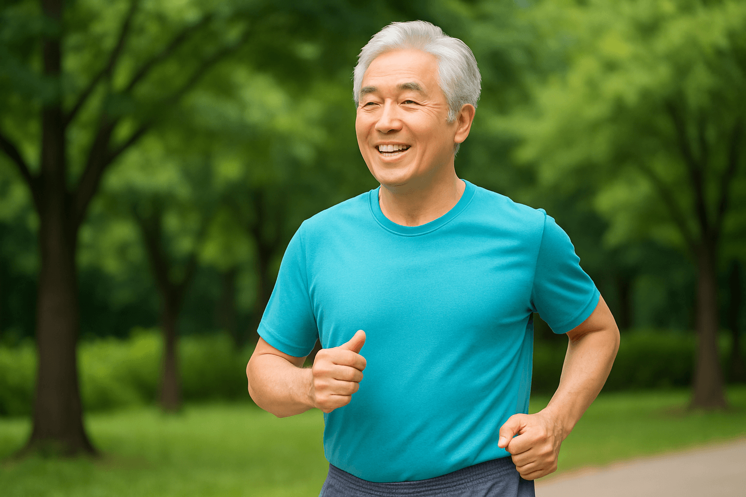 시니어 슬로우 조깅 효과 -사진