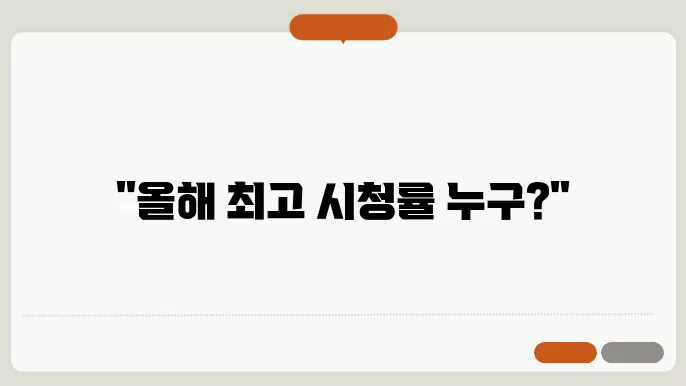 시청률 순위