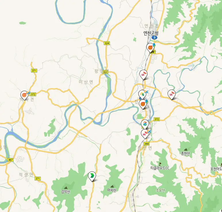 연천군 세차장 위치