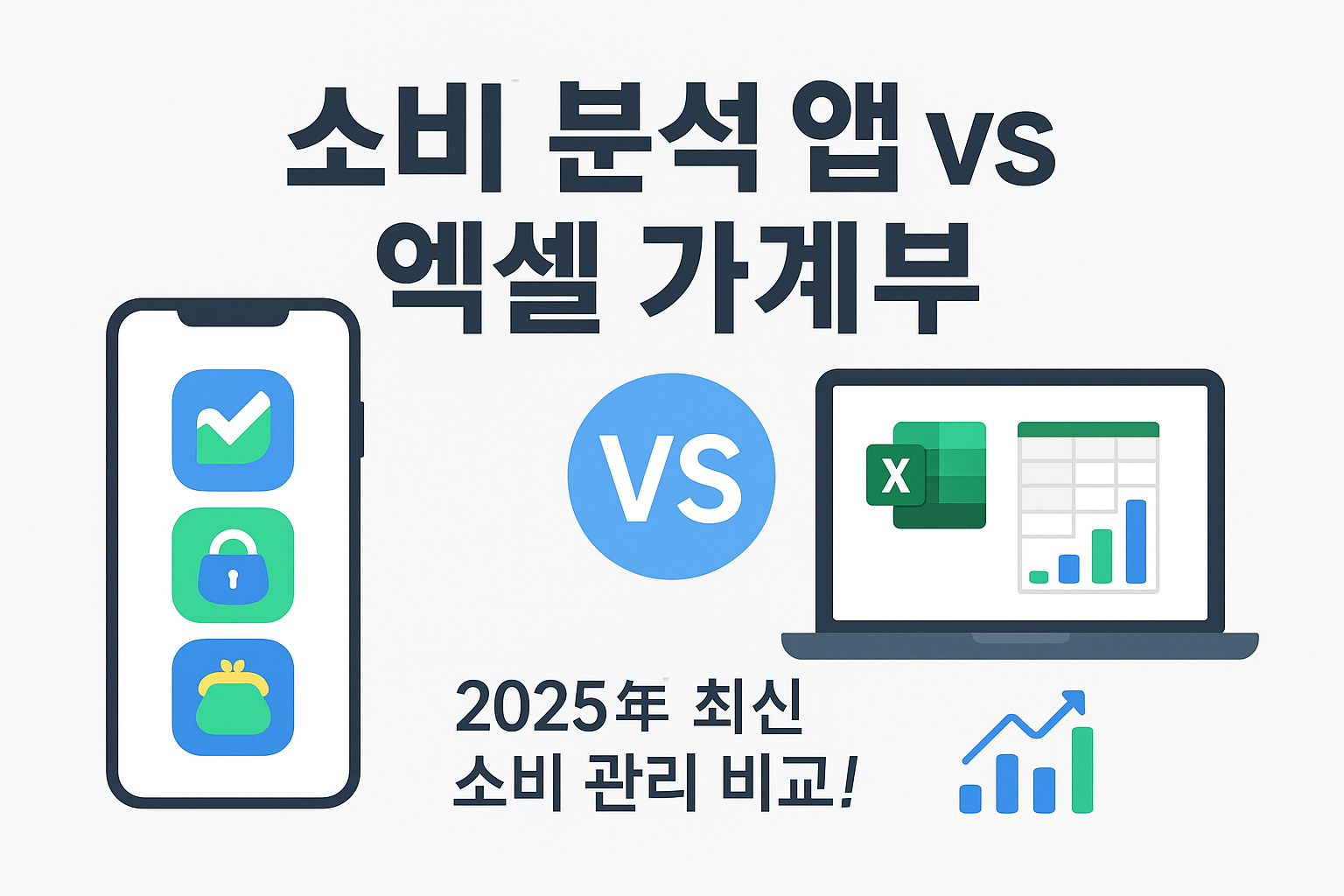 소비 앱vs액셀 가계부 이미지