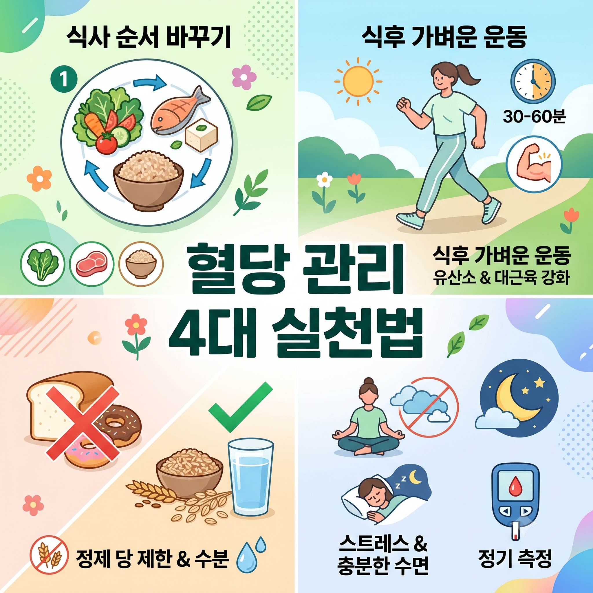 일상 속에서 실천하는 효과적인 혈당 낮추는 방법 생활 습관 가이드