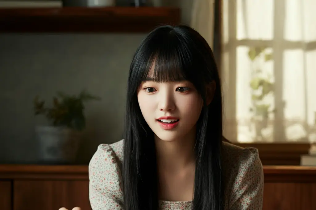 영화를 감상하는 여성