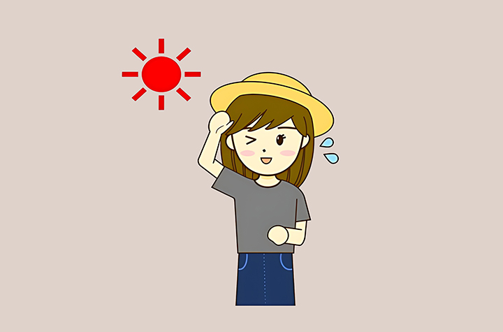 빛에-대해-민감한-여성