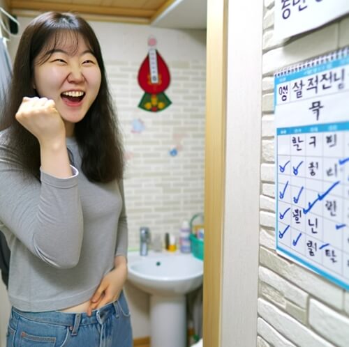 변비 직빵 자세