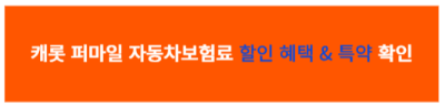 캐롯퍼 퍼마일 자동차보험료 할인/혜택