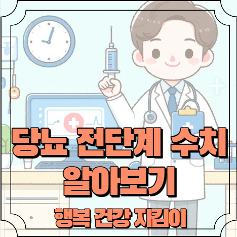 당뇨 전단계 수치 알아보기