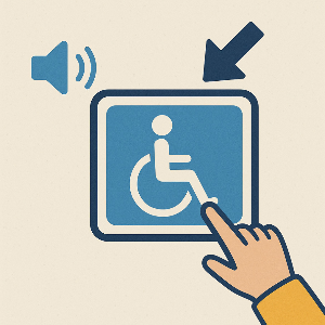 장애인 접근성을 고려한 간판 디자인