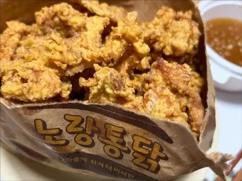 노랑통닭 메뉴 추천 갈릭인더딥 순살3종 엄청큰 후라이드 가격_13