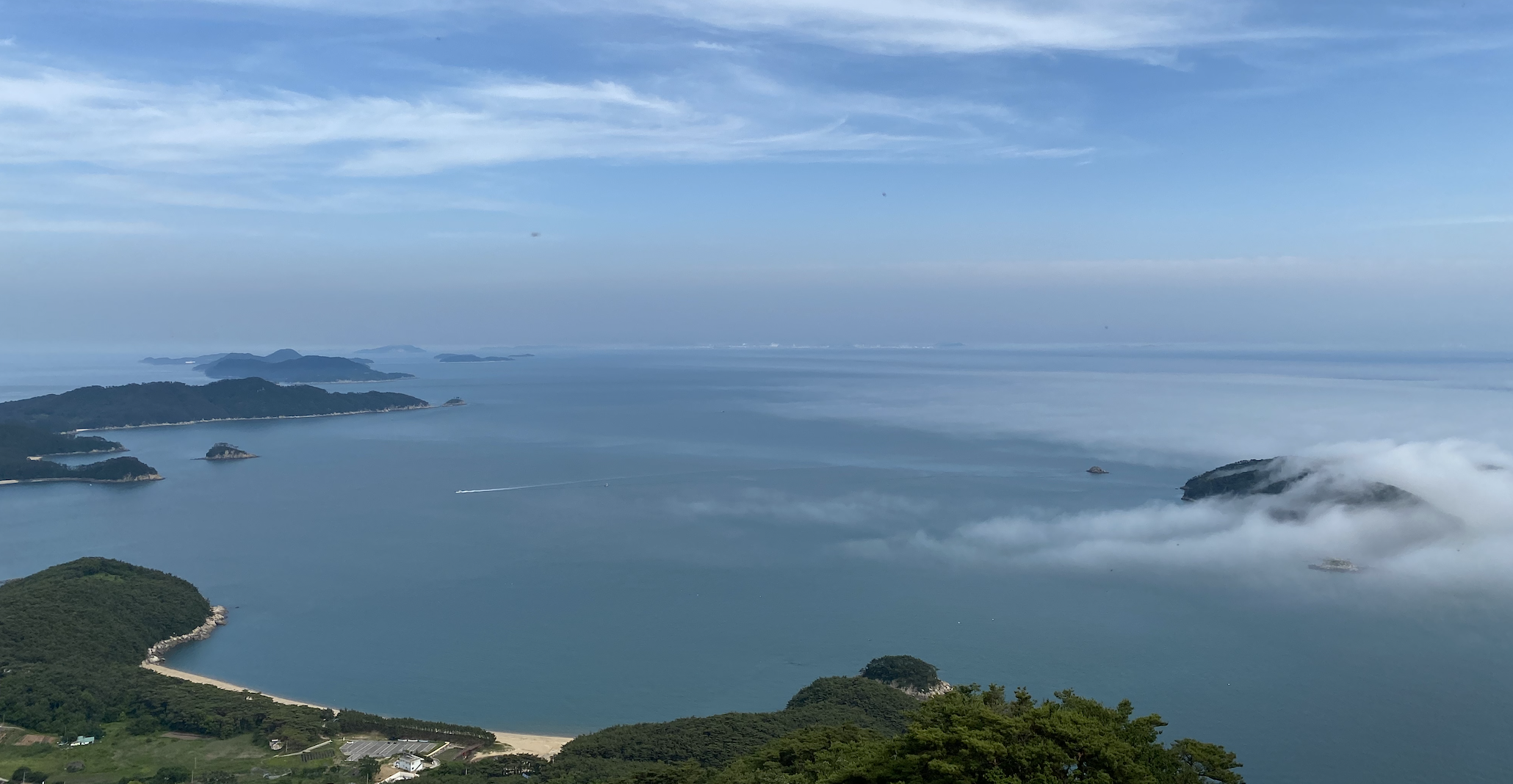 덕적도 비조봉에서 바라본 서해안 풍경