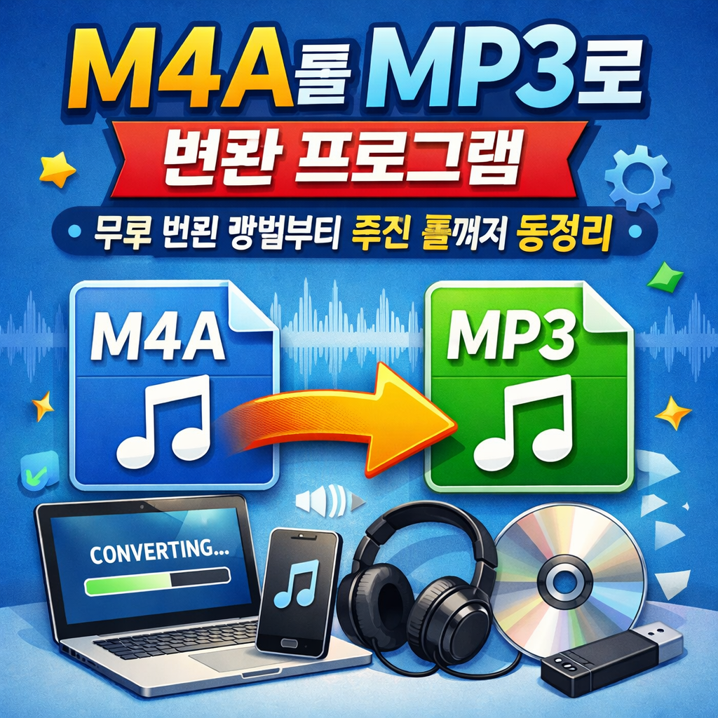 m4a를 mp3로 변환 프로그램