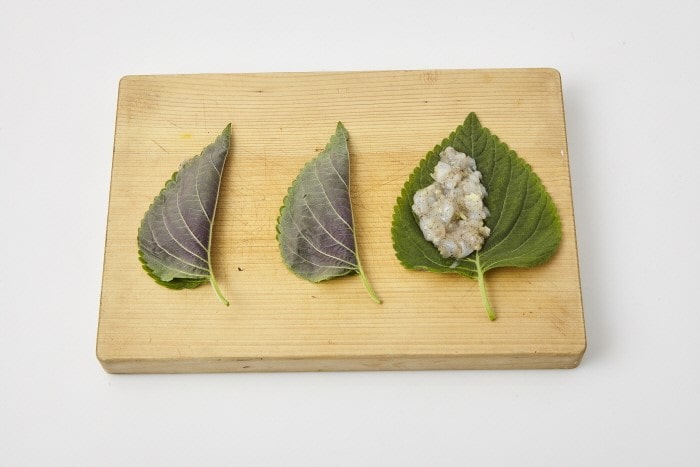 깻잎새우전-깻잎-새우