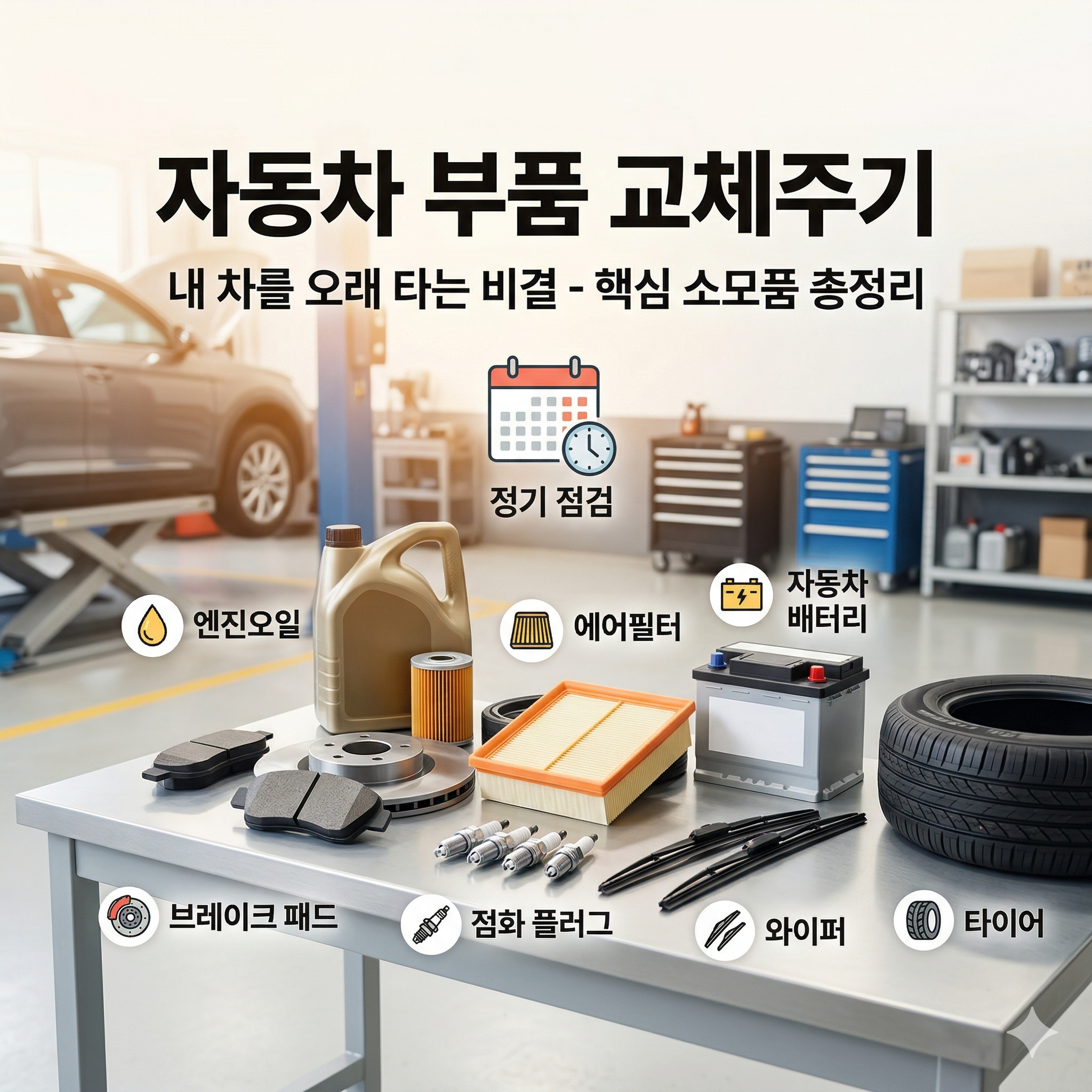 자동차 부품 교체주기 알아보기: 내 차를 오래 타는 비결