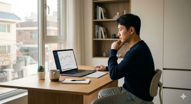 로또 당첨금 12억으로 ETF와 배당 투자 포트폴리오를 구성하는 장면