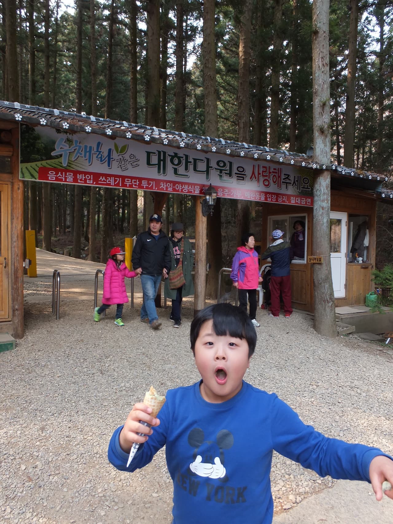 대한다원 입구의 똘망이