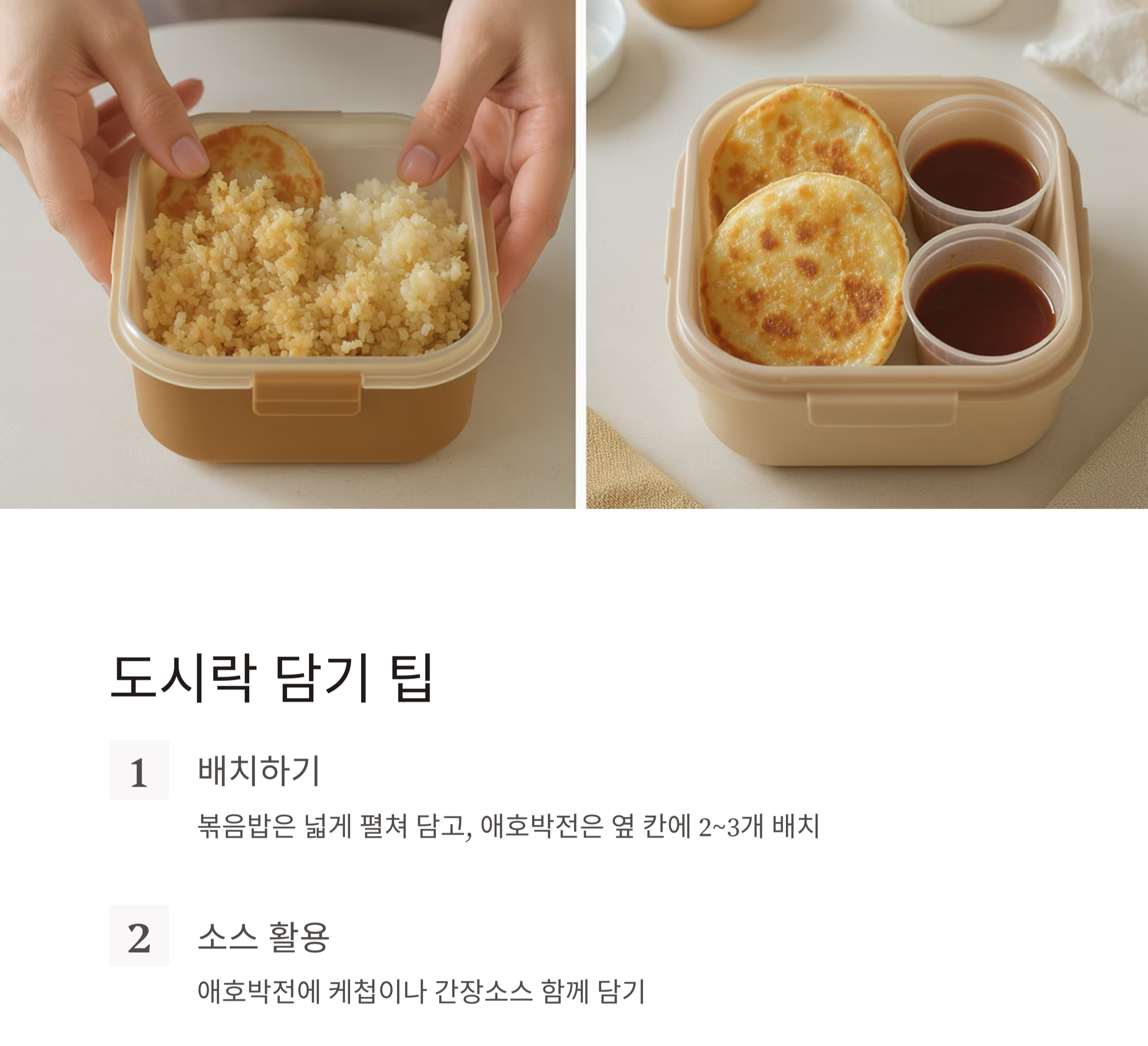 간단하지만 풍성한 한 끼, 게맛살 볶음밥과 참치 애호박 전 레시피