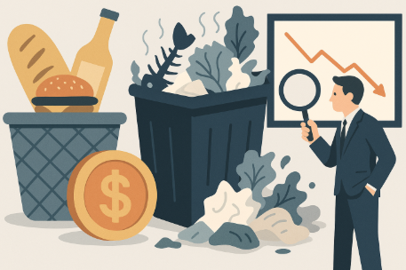 단가가 낮고 폐기는 많아서 낭비보는 자영업자