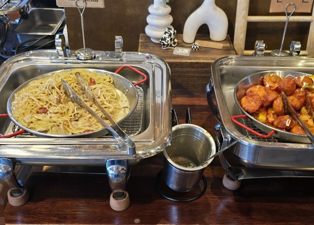 스파게티 와 치킨