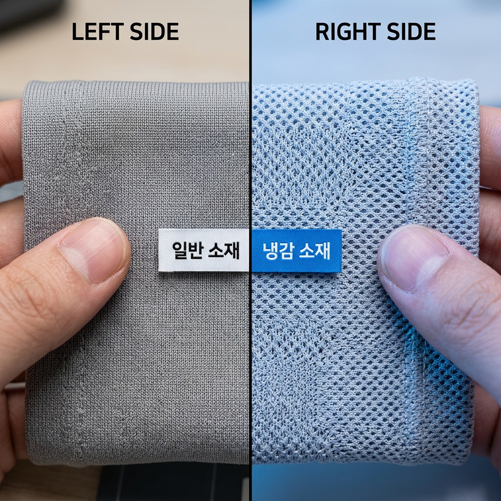 쿨토시 고르는법 냉감 소재 비교