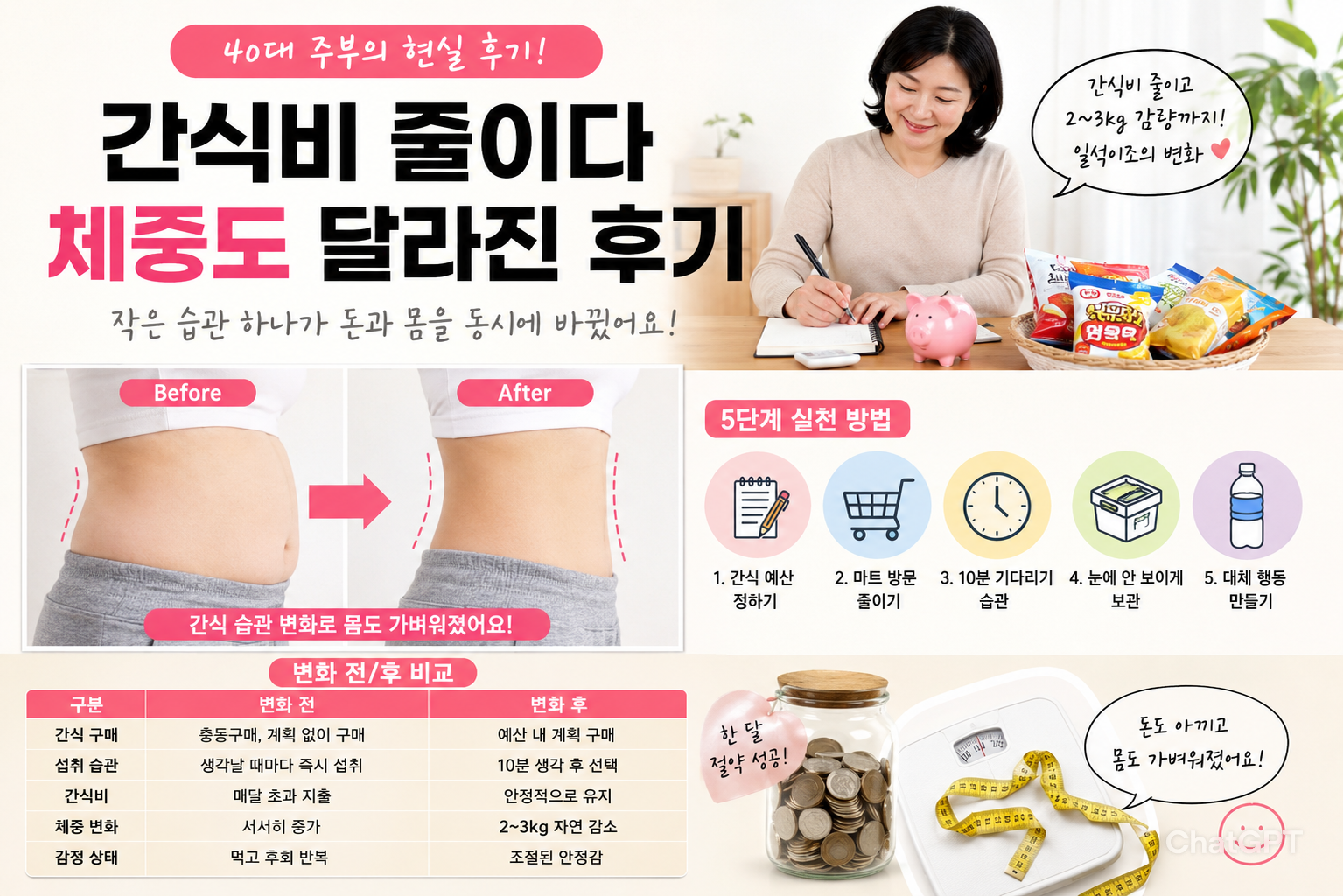 간식비 줄이다 체중도 달라진 후기