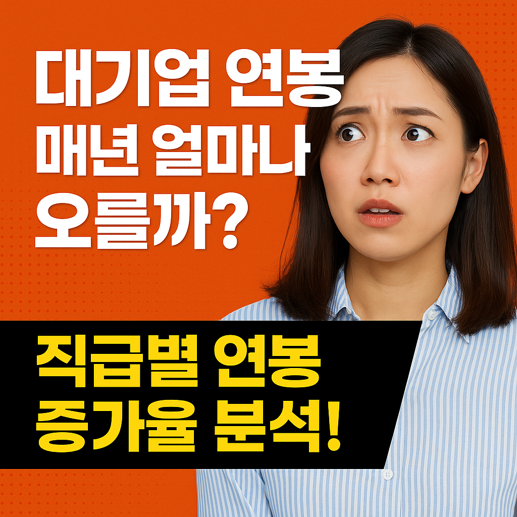 대기업 연봉, 매년 얼마나 오를까?