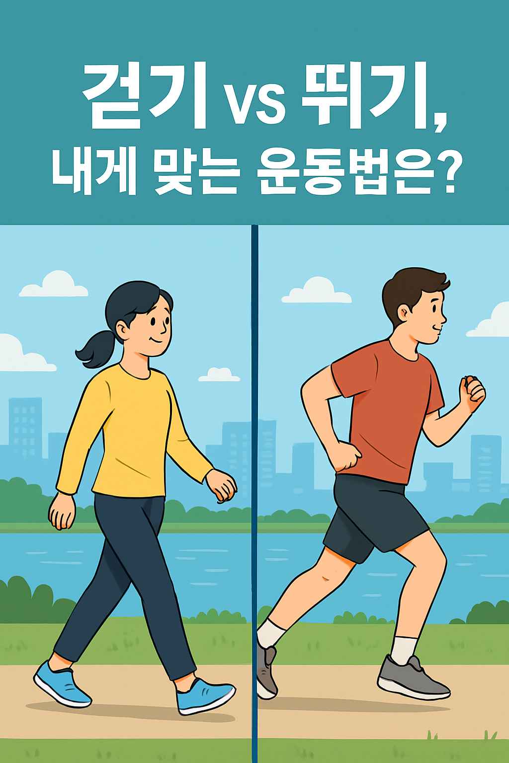 걷기 vs 뛰기, 내게 맞는 운동법은?