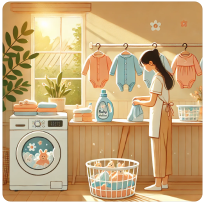 신생아 피부를 위한 세탁 팁 (민감성 피부, 천연소재, 위생)