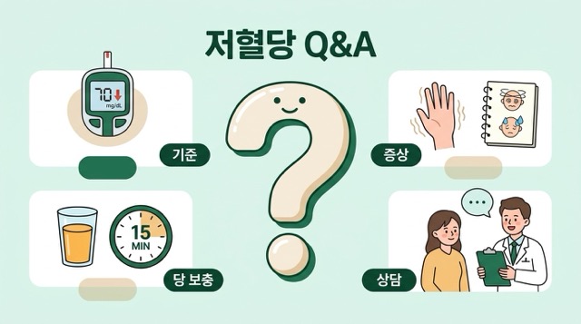 저혈당 자주 묻는 질문 이미지