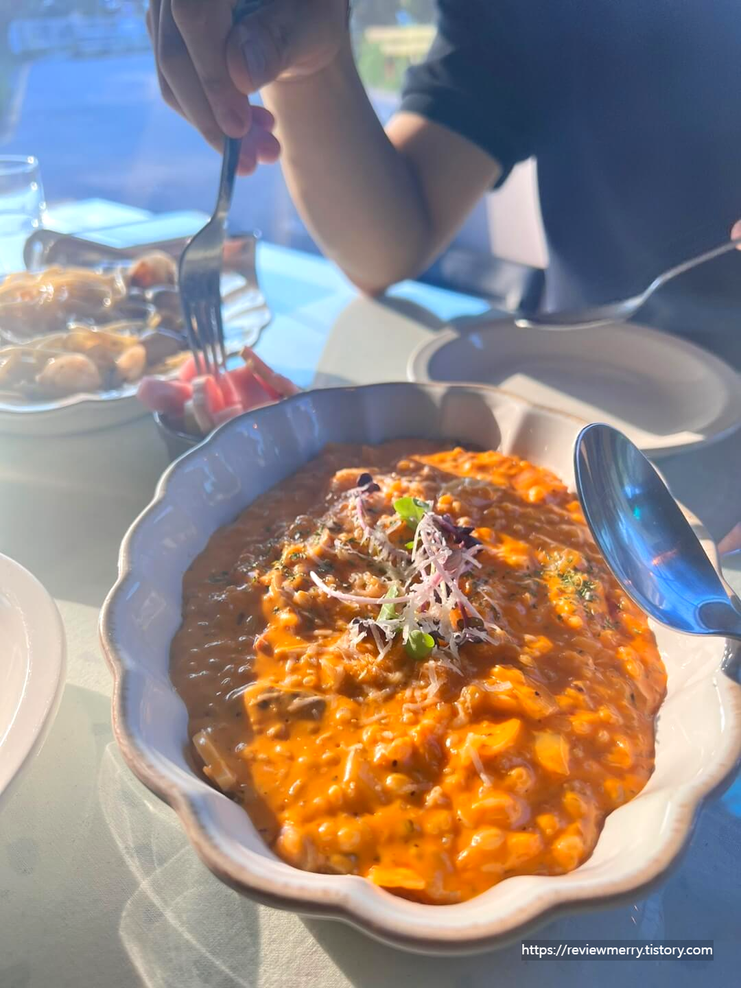 로제 리소토 사진