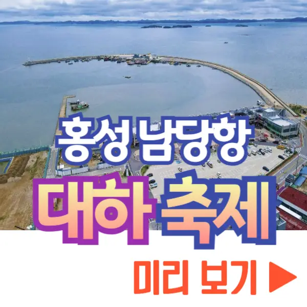 홍성 남당항 대하축제