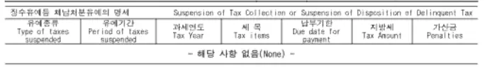 정부24-지방세-납세증명서발급-해당없음-완납증명서