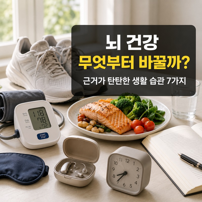 뇌건강 근거가 탄탄한 생활습관 7가지