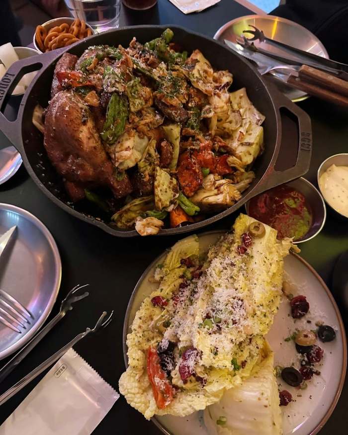 맛있는녀석들 제418회 백김치샐러드 샐러드 김치 꽈리고추 숯불 닭구이 로스트 치킨 식탁을 빛낼 사이드 방송 맛집 추천 소개