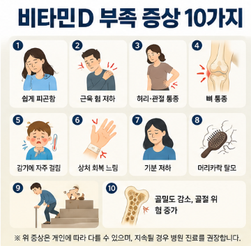 비타민D 부족 증상