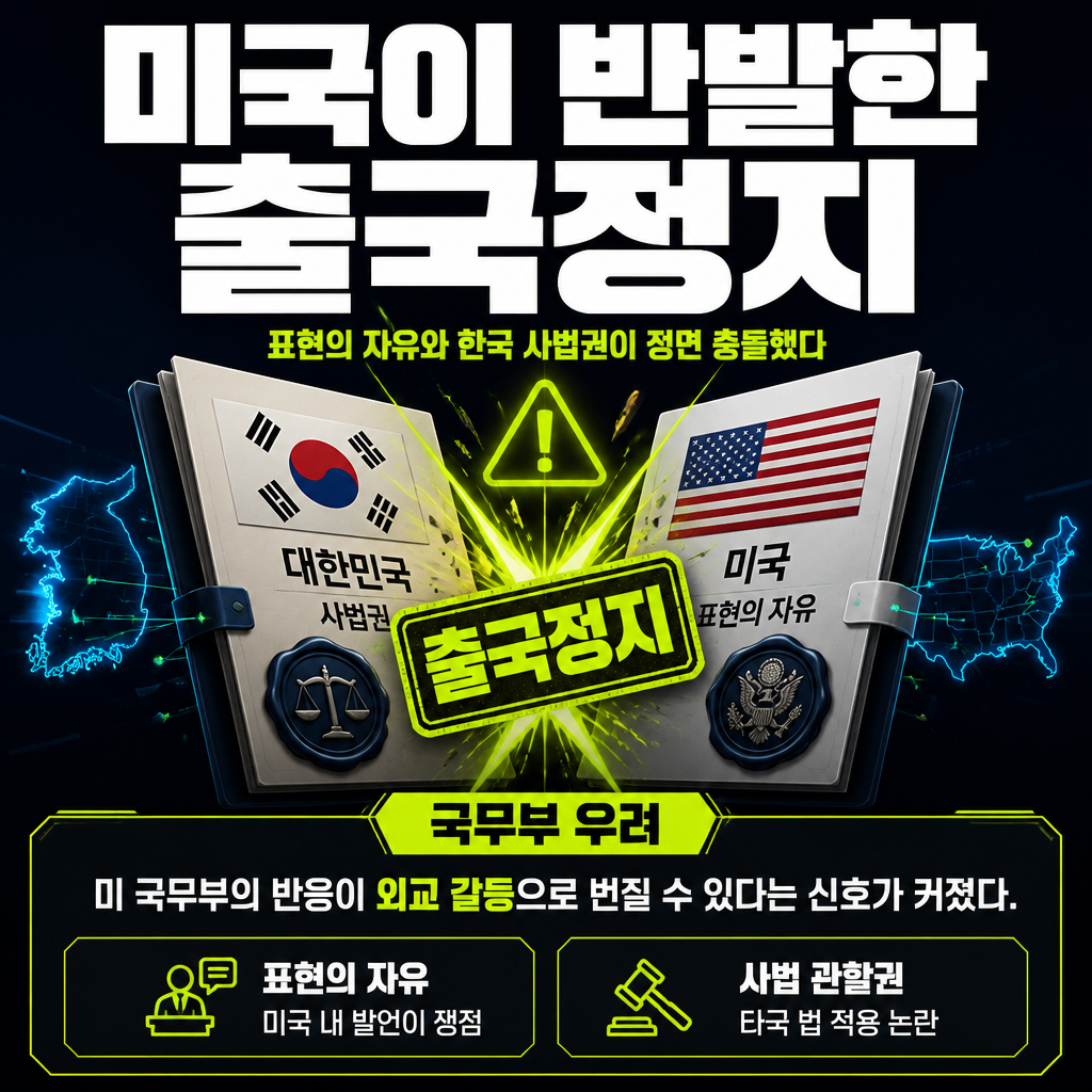 미국이 반발한 출국정지