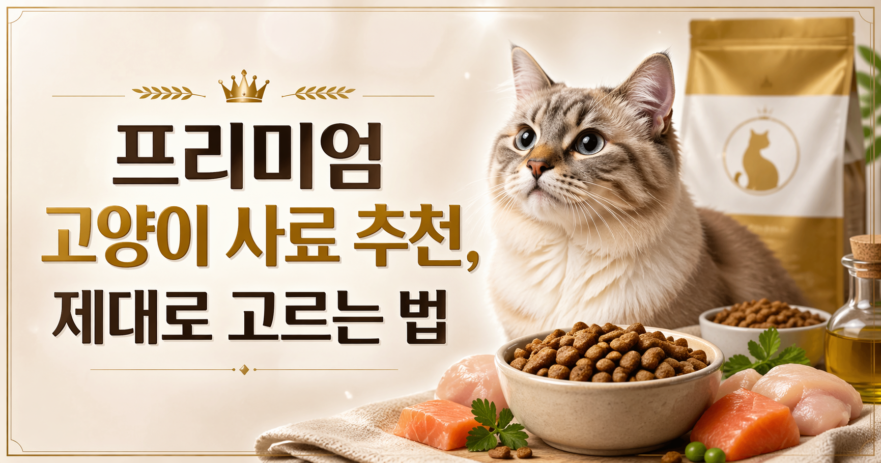 프리미엄 고양이 사료
