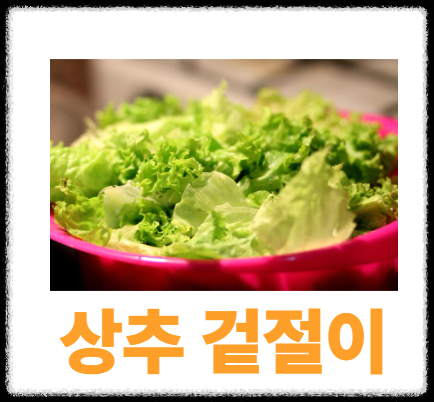상추겉절이양념