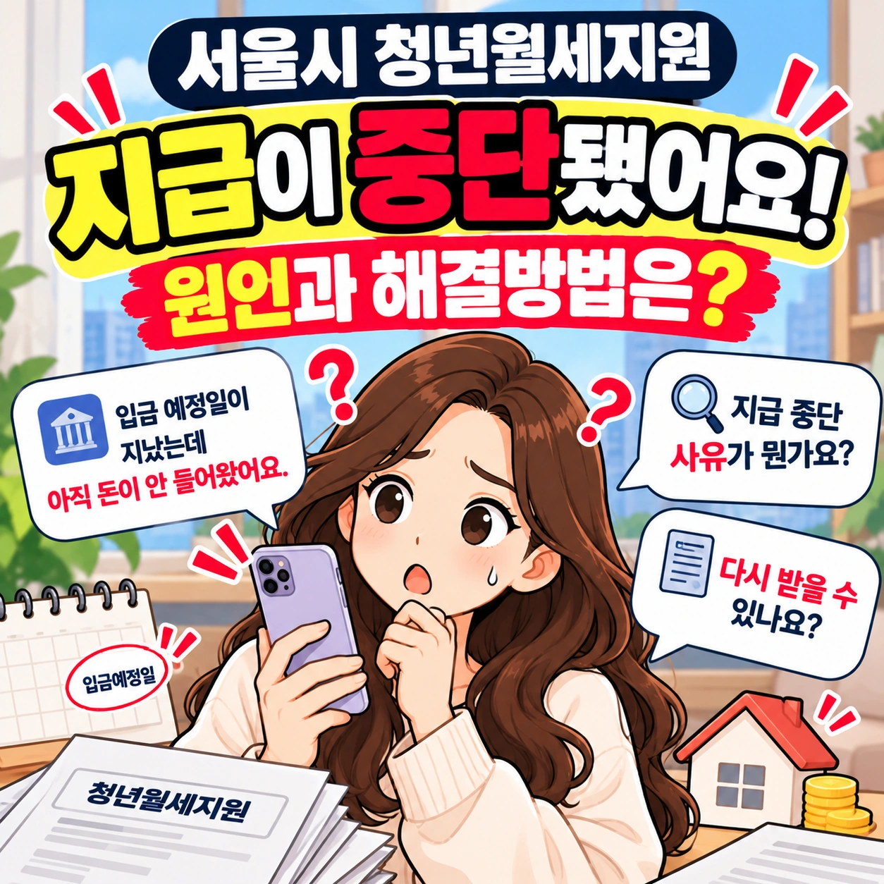 청년월세지원-지급중단