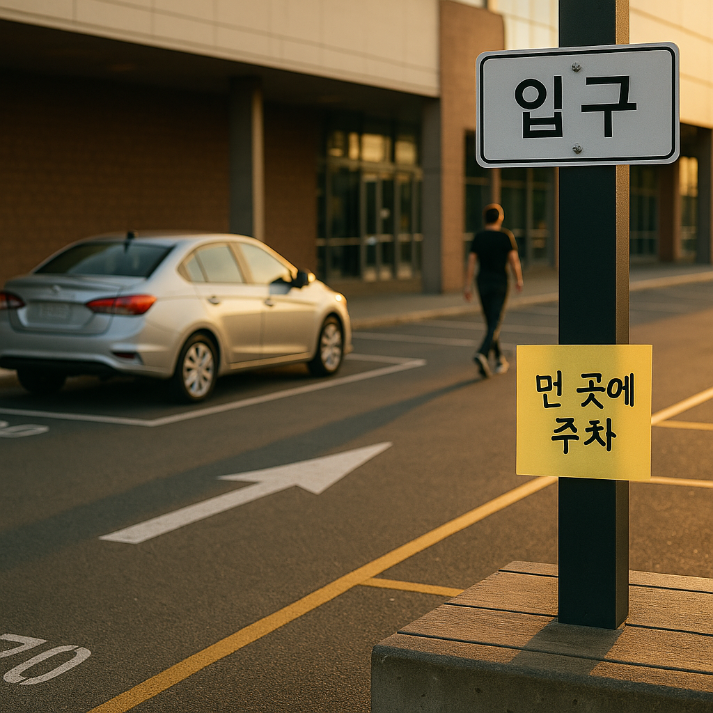 주차장에서 걷는 거리 늘리는 루틴 비법