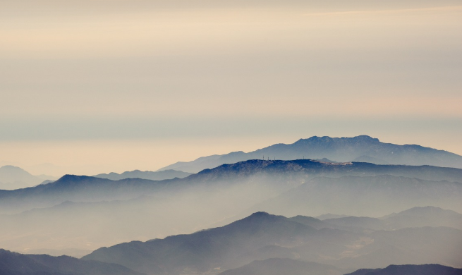 전북 무주 덕유산의 모습